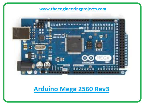 Introduction to arduino mega 2560 rev3, arduino mega 2560 rev3 pinout, arduino mega 2560 rev3 features, arduino mega 2560 rev3 applications