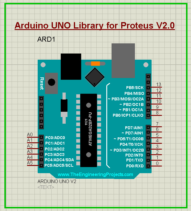 arduino library for proteus