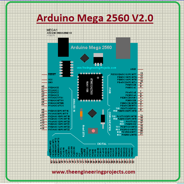 Arduino Mega 2560 Library for Proteus V2.0, Arduino Mega 2560 Proteus library