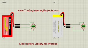 Lipo Battery Library for Proteus, Lipo Battery Library in Proteus, Lipo Battery Library Proteus, Proteus simulation of lipo, lipo in proteus, proteus lipo, lipo proteus, simulate proteus in lipo