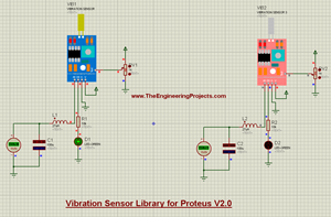 Vibration Sensor Library for Proteus, Vibration Sensor in proteus, Vibration Sensor proteus, proteus Vibration Sensor, Vibration Sensor proteus simulation, Vibration Sensor simulation of proteus