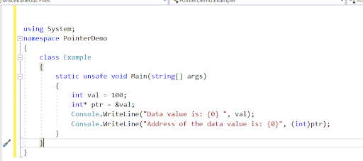 c# data types, value data types, pointer data types, c# variables, c# operators