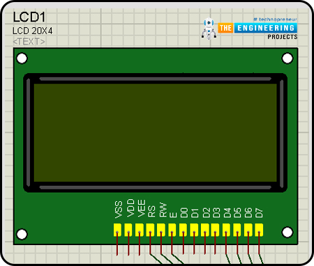 LCD module, LCD library for proteus, lcd 20x4, lcd proteus library