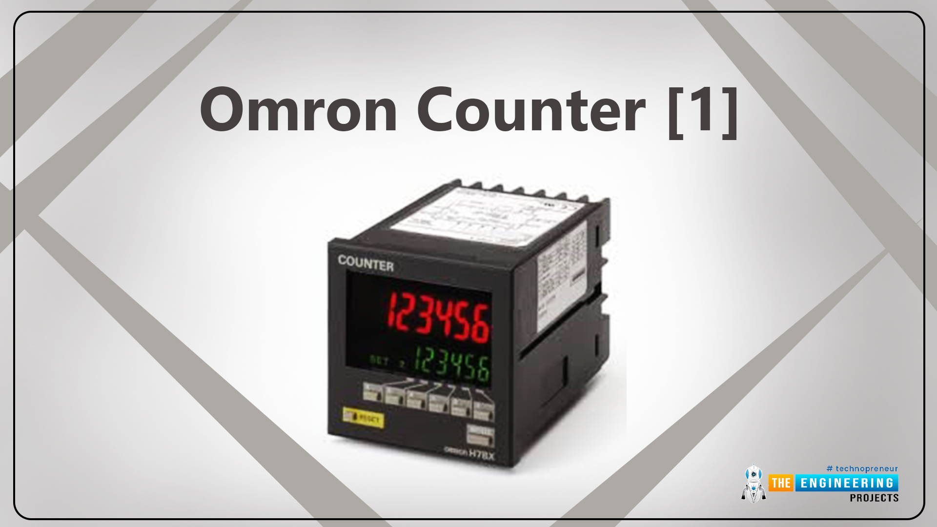 How to use counters in ladder logic programming, Counter in conventional control, Omron counter, Asynchronous 0-9 counter, Counter in PLC, Count-up type, Ladder program examples for counters, Count down example, Testing the up-down counter ladder program