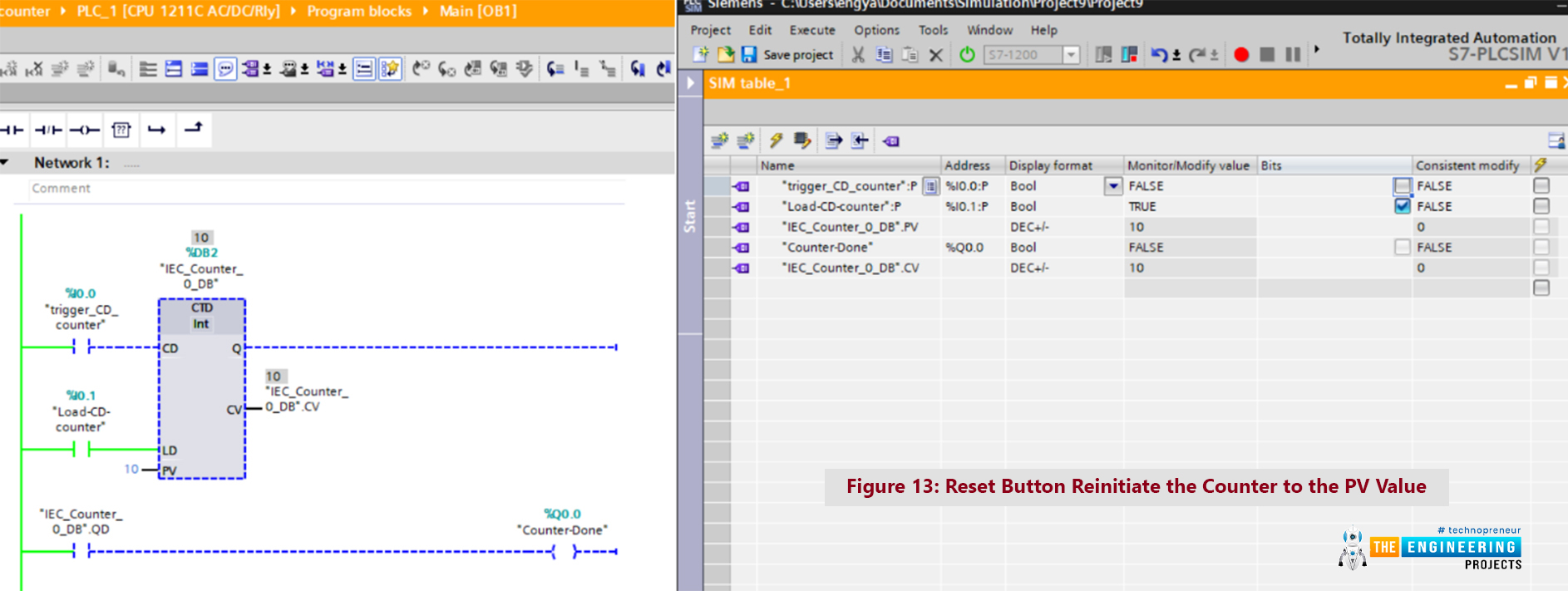 How to use counters in ladder logic programming, Counter in conventional control, Omron counter, Asynchronous 0-9 counter, Counter in PLC, Count-up type, Ladder program examples for counters, Count down example, Testing the up-down counter ladder program