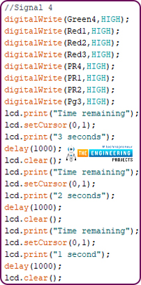 Variable 4 way traffic light, Software to install, Project overview, Components needed, Arduino mega, Proteus simulation of variable traffic lights, Arduino code, declaration code, void loop, void setup, Results/working,