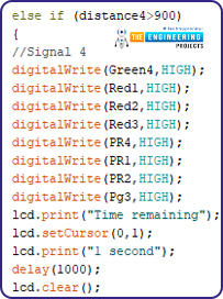 Variable 4 way traffic light, Software to install, Project overview, Components needed, Arduino mega, Proteus simulation of variable traffic lights, Arduino code, declaration code, void loop, void setup, Results/working,