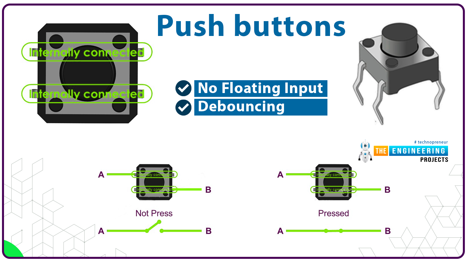 up down counter without microcontroller, up down counter with 74LS192, up down counter with 7447, up down counter without controller, up down counter with 7 segment display