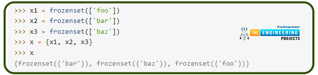 rocedures are possible on a frozenset: