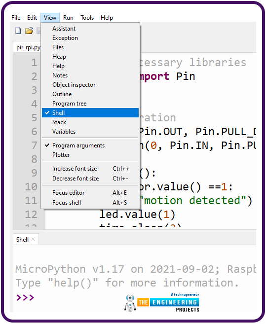 Interfacing PIR Motion Sensor and Raspberry Pi Pico Module with MicroPython, PIR with PICO, PIR Pico, PIR Sensor PICO, Pico PIR sensor, Motion detection with Raspberry Pi Pico