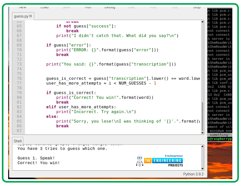 Speech Recognition System Using Raspberry pi 4, speech recognition project using Raspberry Pi 4, Raspberry Pi 4 speech recognition, speech recognition with RPi4