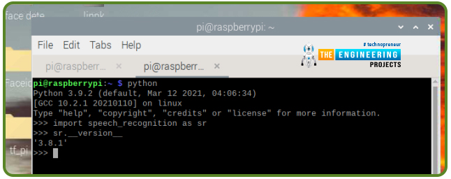 Speech Recognition System Using Raspberry pi 4, speech recognition project using Raspberry Pi 4, Raspberry Pi 4 speech recognition, speech recognition with RPi4